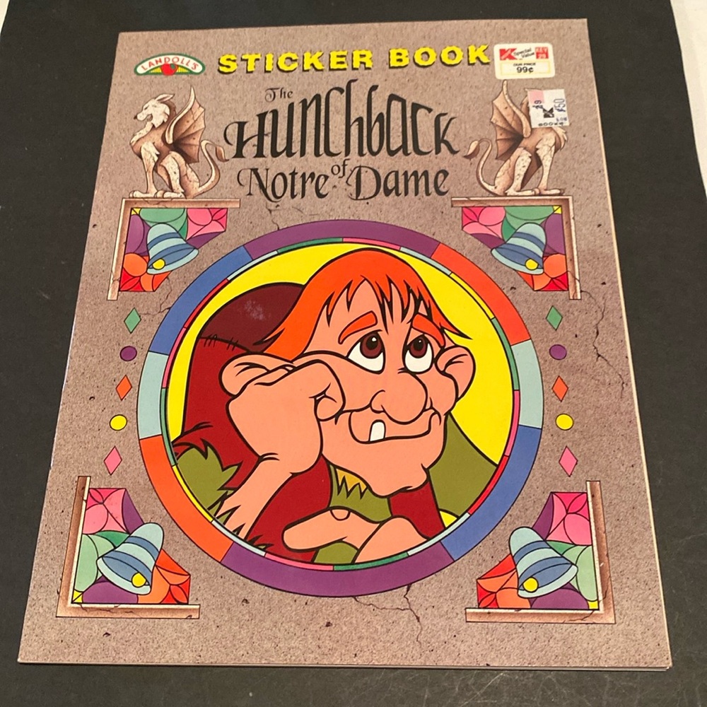 NWT & Vintage 1996, The Hunchback of Notre Dame Sticker Book